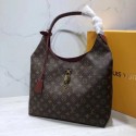 Louis Vuitton Monogram Canvas Flower Hobo Original Leather Bag M43547 Caramel HY22469VI95
