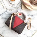 Louis Vuitton Monogram Canvas original V TOTE BB M43966 Cerise Red HY17207jo45