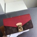 Louis Vuitton Monogram Canvas PALLAS WALLET M58414 Red HY9745ki86