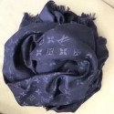 Louis Vuitton MONOGRAM DENIM Scarf M33695 Royal HY11709nQ90