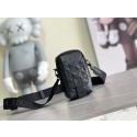 Louis Vuitton Monogram Empreinte Double Phone Pouch NM M81323 Black HY2052Is53