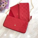 Louis Vuitton Monogram Empreinte POCHETTE FeLICIE M64064 Red HY24326zd34