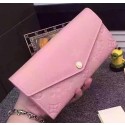 Louis Vuitton Monogram Empreinte SARAH WALLET M61182 Pink HY8443hi67