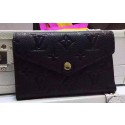 Louis Vuitton Monogram Empreinte SARAH WALLET M61184 Black HY13821pB23
