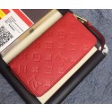 Louis Vuitton Monogram Empreinte ZIPPY WALLET M60571 Red HY16107Dq89