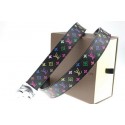Louis Vuitton Monogram Multicolore Belt LV2052 Black Silver HY4219VI95