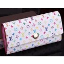 Louis Vuitton Monogram Multicolore Sarah Wallet M93745 White HY4624KX22