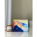 Louis Vuitton MULTIPLE WALLET M61695 blue HY4366TP23