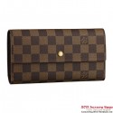 Louis Vuitton N61217 Damier Ebene Canvas International Wallet HY3635Mn81