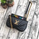 LOUIS VUITTON NEW WAVE CHAIN BAG MM M51498 black HY5187wn15