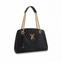 LOUIS VUITTON NEW WAVE CHAIN TOTE M51496 black HY4991CC86