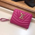 LOUIS VUITTON NEW WAVE COMPACT WALLET M63789 Peach red HY3520FA31