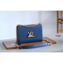 Louis vuitton original epi leather TWIST MM M52870 blue HY7370sf78