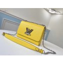 Louis vuitton original epi leather TWIST MM M66119 yellow HY24706NP24