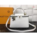 Louis Vuitton Original Leather CAPUCINES PM M52963 White HY2374Xp72