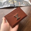 Louis vuitton original LOCKME CARD HOLDER M68555 brown HY20581HW50