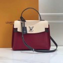 Louis Vuitton Original LOCKME EVER M52360 Lie De Vin Etain Creme HY14715dV68