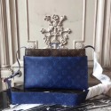 Louis Vuitton Original Monogram Canvas SMALL POUCH 43854 blue HY24610lU52