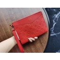 Louis Vuitton Original Monogram Empreinte Clutch bag MELANIE M68705 red HY24723Xw85