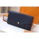 Louis Vuitton Original Monogram Empreinte Wallet M61182 Navy Blue HY1142Dq89