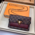 Louis Vuitton original VAVIN CHAIN WALLET N60237 Lie de Vin HY4078fo19
