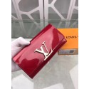 Louis Vuitton Patent Calf Leather LOUISE WALLET M64550 Wine HY19580FA31