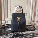Louis Vuitton Soft Calfskin LOCKME BACKPACK MINI M54573 Black HY2887gN72