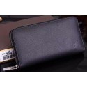 Louis Vuitton Taiga Leather Zippy Wallets M60017 Black HY22294nQ90
