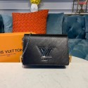 Louis Vuitton TWIST BELT CHAIN WALLET M68559 black HY15250Zr53