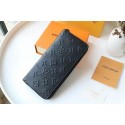 Louis Vuitton ZIPPY WALLET VERTICAL M62902 black HY1077bW68