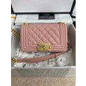 Luxury Boy Chanel Flap Shoulder Bag Leather A67085 pink HY8314Lv15