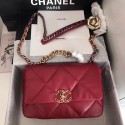 Luxury Chanel 19 flap bag AS1160 Red HY20476Px24