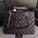 Luxury Chanel Caviar Calfskin Leather Tote Bag 20995 Black HY5394Lv15