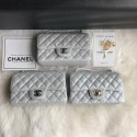Luxury Chanel mini flap bag Grained Calfskin A1116 silver HY10367QT69