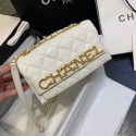 Luxury Chanel small Flap Bag Original Sheepskin Leather AS1490 white HY25416UV86