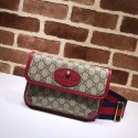 Luxury Gucci GG canvas supreme waist pack 489617 red HY22666Px24