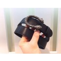 Luxury Gucci Leather Belt 414531 Black HY20623bE46