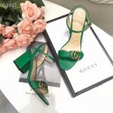 Luxury Gucci Leather Double G sandal GG1690TX-1 7CM height HY13789Lv15