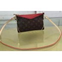 Luxury Louis Vuitton Monogram Canvas PALLAS CLUTCH M41638 Cherry HY24374Lv15