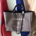 Luxury Replica Chanel Deauville Tote Bag Original Canvas Leather A68047-9 HY15110vv50