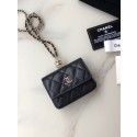 Luxury Replica Chanel flap coin purse with chain AP2119 black HY11095vv50