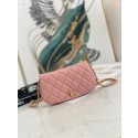 Luxury Replica Chanel Small Flap Shoulder Bag Original leather AP2358 pink HY24235vv50