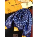 Luxury Replica Louis Vuitton Silk Scarf M76788 Blue Scarf HY13285vv50