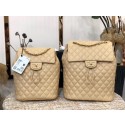 New Chanel Backpack Sheepskin Original Leather 83431 Beige HY15947Uf80