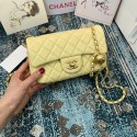 Quality Chanel MINI Flap Bag Original Sheepskin Leather 1116 light yellow HY2595Vu63