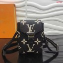 Quality Louis Vuitton TINY BACKPACK M80783 Black&Cream HY16465Vu63