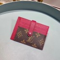 Replica AAA Louis Vuitton Monogram Canvas Card Holder M61730 Purple HY4845of41