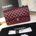 Replica Best Quality chanel classic handbag Lambskin & silver Metal A01112 Burgundy HY15491Rf83