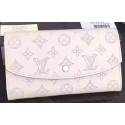 Replica Best Quality Louis Vuitton Mahina Leather IRIS Wallet M60144 OffWhite HY7461Rf83