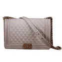 Replica Boy Chanel Flap Shoulder Bag Khaki Nubuck Leather CHA67087 Gold HY8895aG44